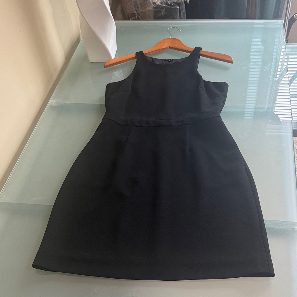 J. Crew Dress J. Crew Black Sheath Dress in Premium Crepe Size 4